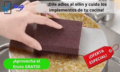 SET DE 5 ESPONJAS ABRASIVAS MULTIUSO.